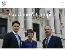 Tablet Screenshot of grazianoandcampi.com